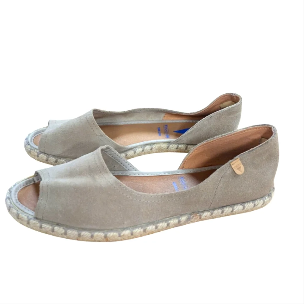 Verbena Cruz Tan D'Orsey Espadrille Flats Size 39 - Picture 11 of 11